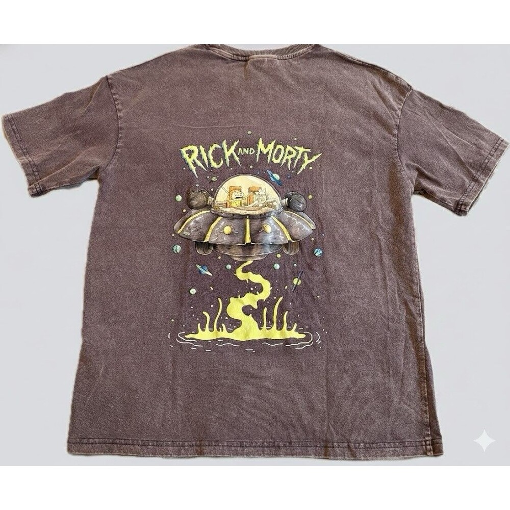 Rick and Morty Men’s Graphic Tee - Purple/Heather - Size S (36)